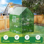 specilite 56×56×78inch walk-in greenhouse for outdoors garden plant shown in use