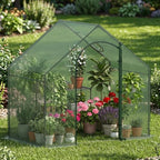 happygrill walk-in greenhouse, portable outdoor green house with, view 9