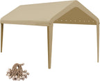 10x20 ft car canopy replacement cover, 800d waterproof, main product view