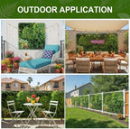 artificial grass wall panels, 40"x40" greenery wall boxwood, front angle view