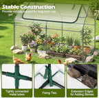 s afstar 3-in-1 raised garden bed with greenhouse, close-up detail