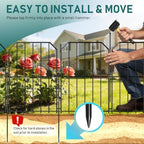 goovilla garden fence, total 25ft(l) x 24in(h), 25 showing dimensions