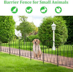 decorative garden fence animal barrier,25ft(l) x 16in(h) rustproof, package contents