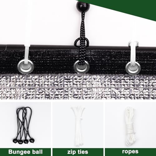 85% aluminet shade cloth, 10x12 ft heat reflective, package contents