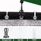 85% aluminet shade cloth, 10x12 ft heat reflective, package contents