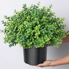2 sets of artificial boxwood topiary trees for, package contents