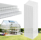 evereco 6 pcs greenhouse panel, 8'ft x 2'ft, main product view