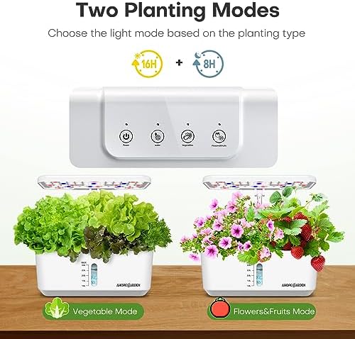 ahopegarden indoor garden hydroponics growing system: 10 pods, package contents