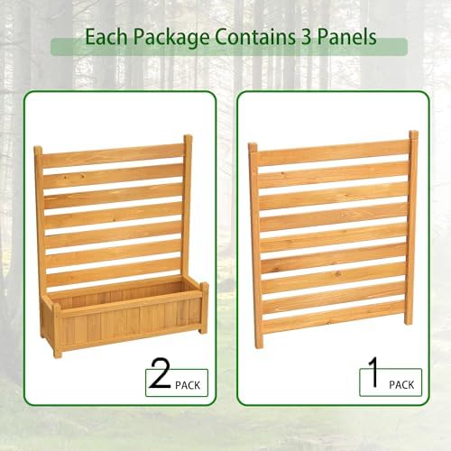 gdlf air conditioner fence, outdoor wood ac unit, package contents