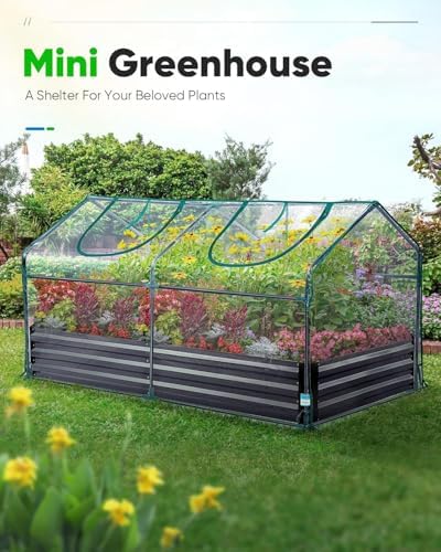 quictent mini greenhouse for indoor outdoor, portable quick-setup shown in use