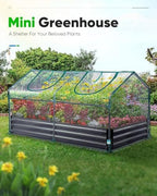 quictent mini greenhouse for indoor outdoor, portable quick-setup shown in use