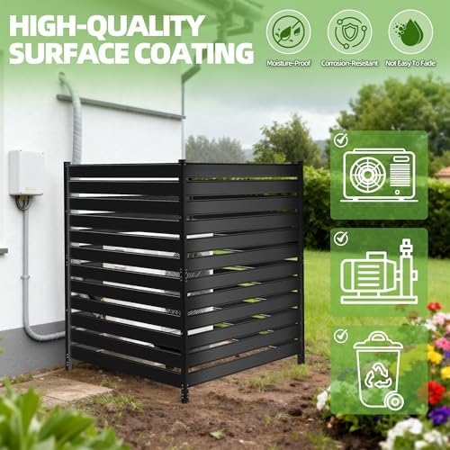 privacy fence screen for ac & trash, 42" on a desk or shelf