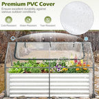 s afstar 3-in-1 raised garden bed with greenhouse shown in use