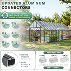 36x10x10 ft extra large greenhouse for outdoors, heavy, package contents