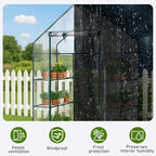 outvita walk-in greenhouse, 3 tiers 4 shelves, durable, close-up detail