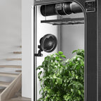 ac infinity cloudray s6 grow tent oscillating clip, front angle view
