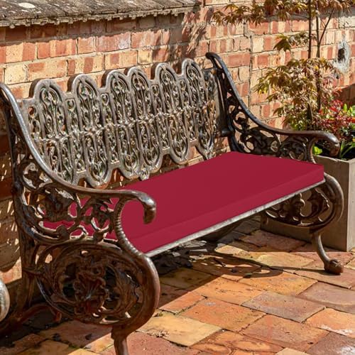 outdoor bench cushion waterproof 42 x 18 x, front angle view