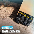 500 pieces pvc coated wiggle spring wire for shown in use