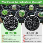 legigo 12qt horticultural charcoal- natural biochar soil amendment, side view