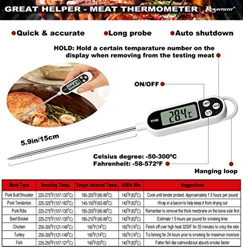 romanticist 23pcs must-have bbq grill accessories set with, side view