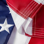 american flag 5x8 ft: long lasting and heavy, side view