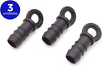 S&M 540400 Drip End Cap 12 mm-Blister Pack of 3, Black