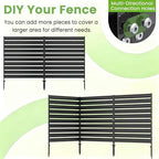 metal privacy fence screen, 42" h×38" w (3, package contents