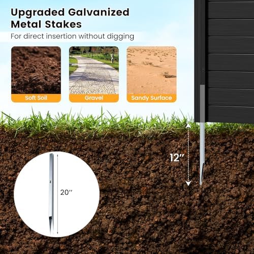 giantex 48''h x 48''w air conditioner fence privacy, package contents