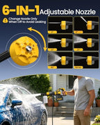 cordless pressure washer battery powered, handheld cordless power, close-up detail