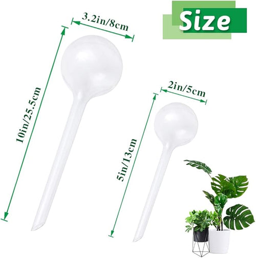 14 Pcs Plant Clear Watering Bulbs,Plastic Automatic Self-Watering Globes,Garden Water Device Watering Bulbs for Plant Flower Indoor Outdoor