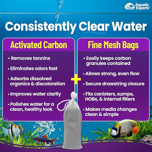 premium activated carbon for aquariums – 3 lbs, side view