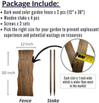 shoplala wooden trellis garden fence (2 pack, 12ft shown in use