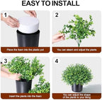 fake potted plants artificial plants for front door showing dimensions