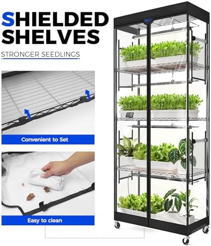 barrina lp750 indoor greenhouse with grow light, 5, package contents