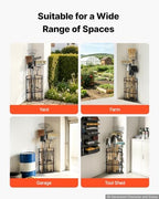 vevor garden tool organizer for corner, 17 slots, package contents