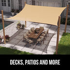 gorilla grip heavy duty sun shade sail for on a desk or shelf