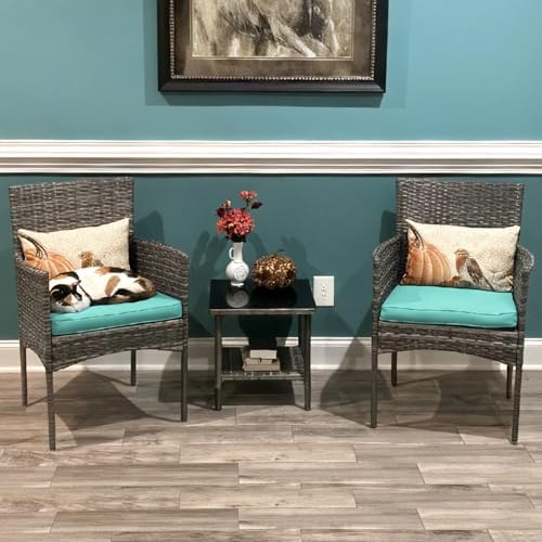 fdw 3-piece patio furniture set | gray & on a desk or shelf