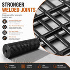 HORCH Black Hardware Cloth 1/2 inch 24 x 100 ft 19 Gauge | Chicken Wire Mesh Roll, Chicken Wire Fencing, Wire Fence Roll, Tree Guard, Rat Wire, Hardware Mesh