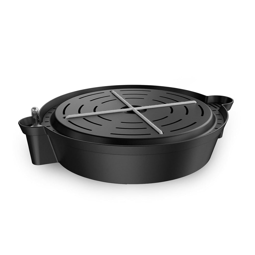 ac infinity self-watering fabric pot base, auto-irrigation, 4-pack shown in use