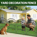 decorative garden fence, 40in h x 18ft l, package contents