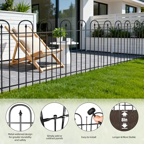 garden fence animal barrier - 10 panels, 32, close-up detail