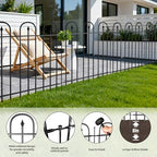 garden fence animal barrier - 10 panels, 32, close-up detail