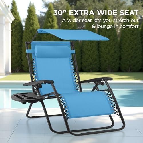 best choice products oversized zero gravity chair recliner, close-up detail