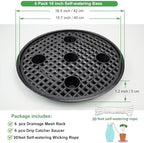 16 inch self watering base for fabric grow, close-up detail
