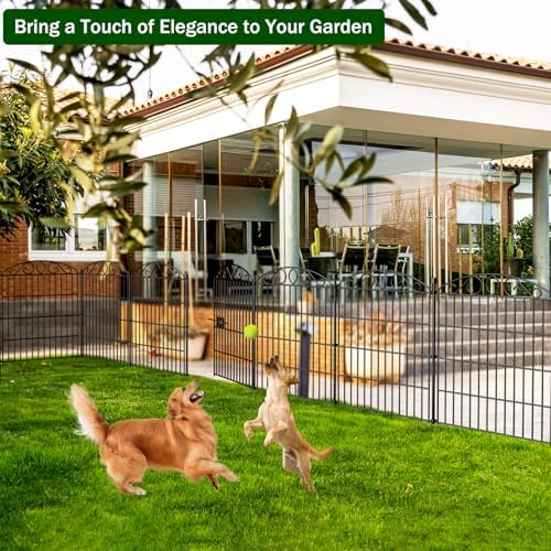 12 panel no dig decorative garden fence with on a desk or shelf