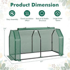 happygrill portable mini greenhouse with roll-up zipper door on a desk or shelf