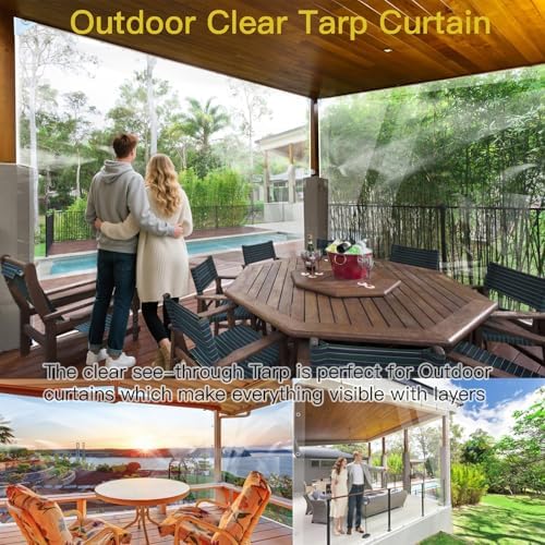lc&qs clear tarps heavy duty pvc, transparent tarp, package contents