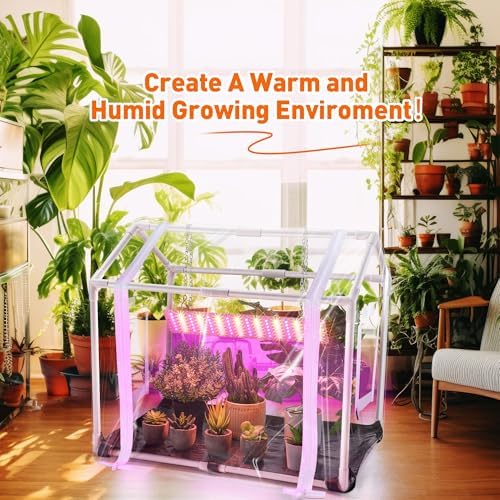 meonum mini greenhouse with grow light, 23.6" l, package contents
