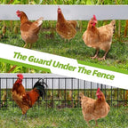 30panels garden fence animal barrier, 13in(h) x 30ft(l) showing dimensions