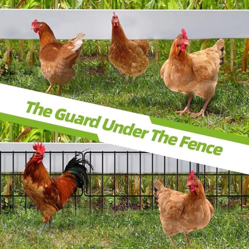 30panels garden fence animal barrier, 13in(h) x 30ft(l) showing dimensions
